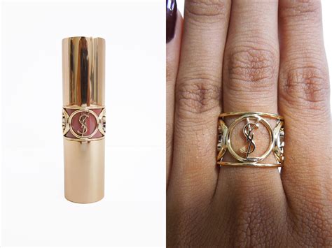 ysl lipstick free engraving|YSL lipstick emblem ring.